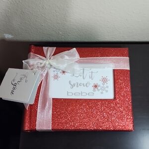Bebe Red Glitter Photo Album